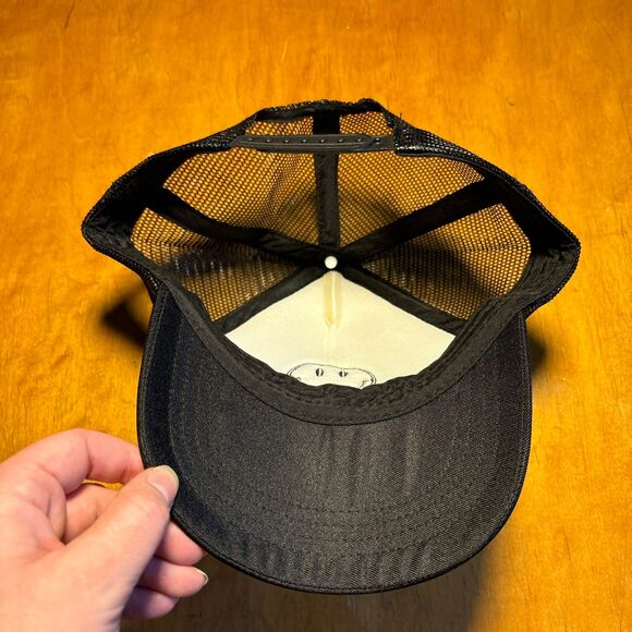 Trucker Smiley Face Embroidery Adjustable Hat - Picture 3 of 3